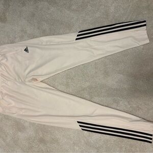 Adidas Off-White Pants with Black Logo